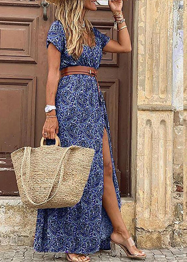 Justine™ - Maxi Ibiza Dress - Belt included
