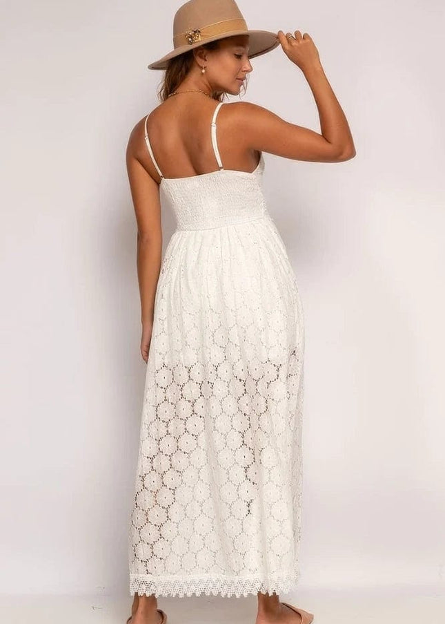 Claribel™ - Chic White Ibiza Dress