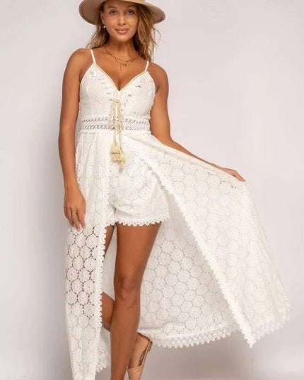 Claribel™ - Chic White Ibiza Dress