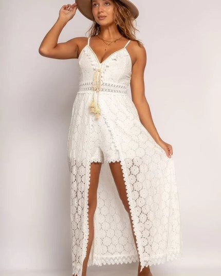 Claribel™ - Chic White Ibiza Dress