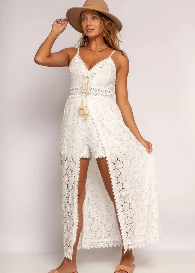 Claribel™ - Chic White Ibiza Dress