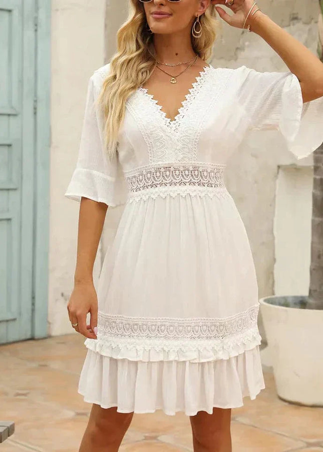 Georgina™ - White Beach Dress