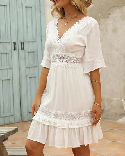 Georgina™ - White Beach Dress