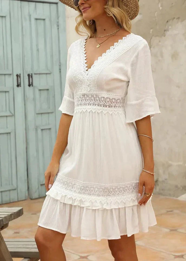 Georgina™ - White Beach Dress