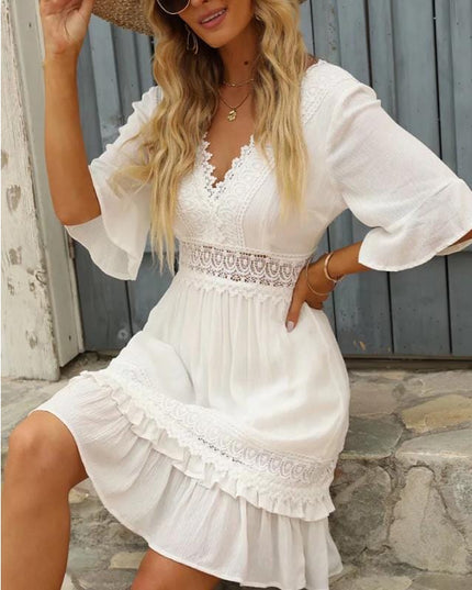 Georgina™ - White Beach Dress