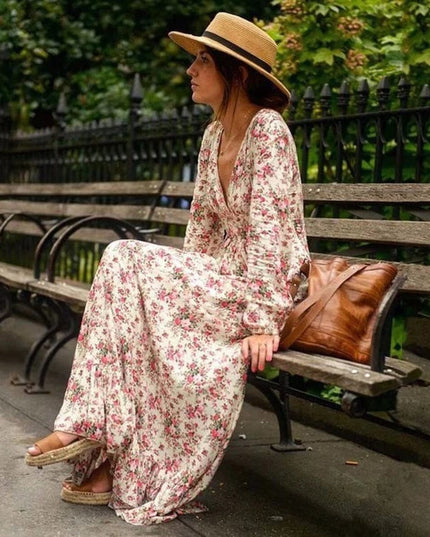 Ida™ - Maxi Ibiza Style Floral Dress