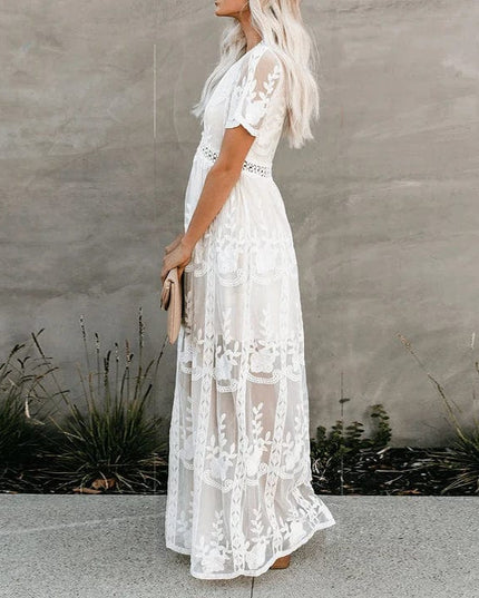 Megan™ - Maxi Lace Ibiza Dress