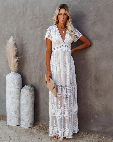 Megan™ - Maxi Lace Ibiza Dress