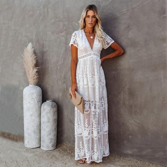 Megan™ - Maxi Lace Ibiza Dress