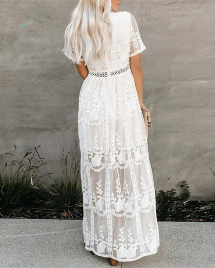 Megan™ - Maxi Lace Ibiza Dress