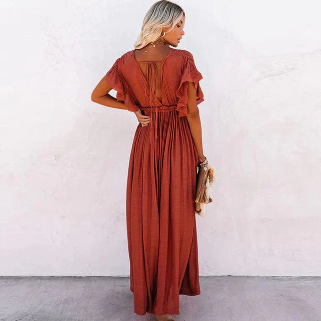 Bonita™ - Red Long Beach Dress