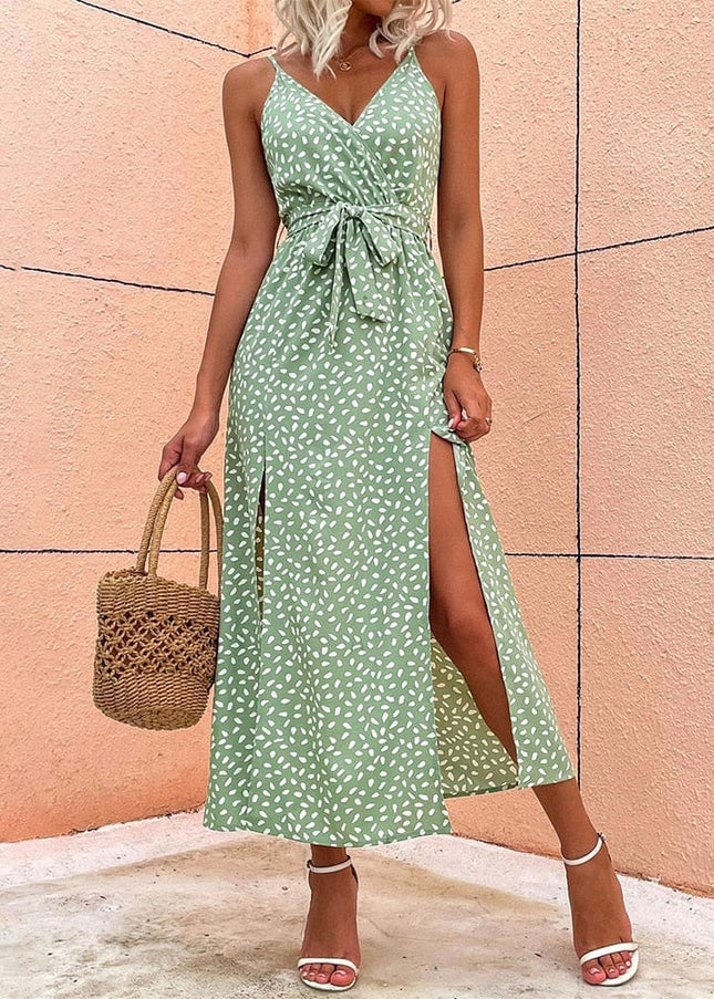 Nell™ - Boho Dress With V-Neck And Dots