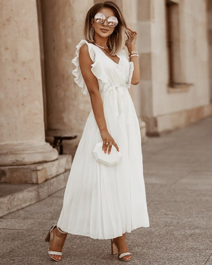 Flora™ - Dress With V-Neck
