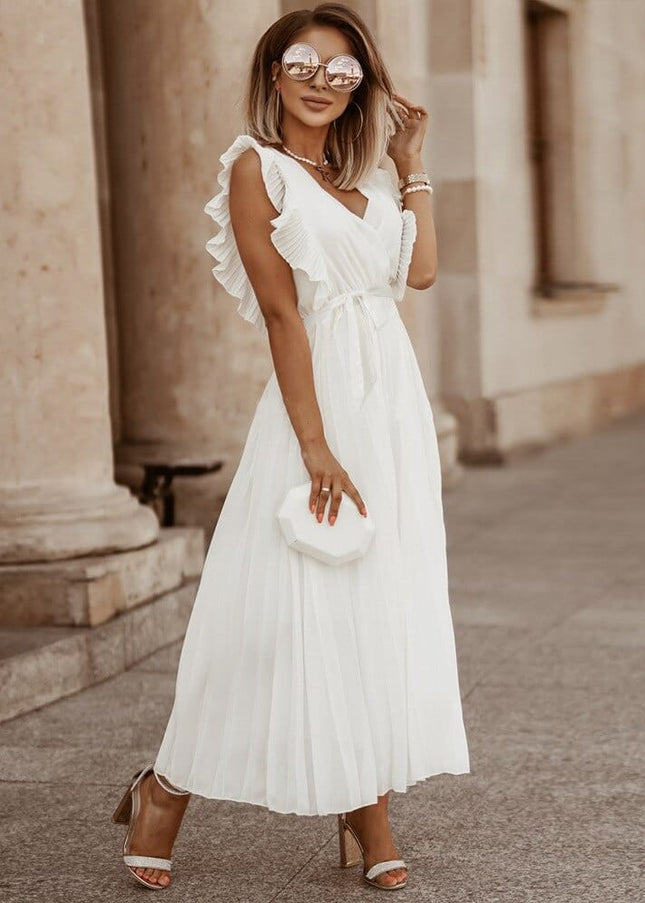 Flora™ - Dress With V-Neck