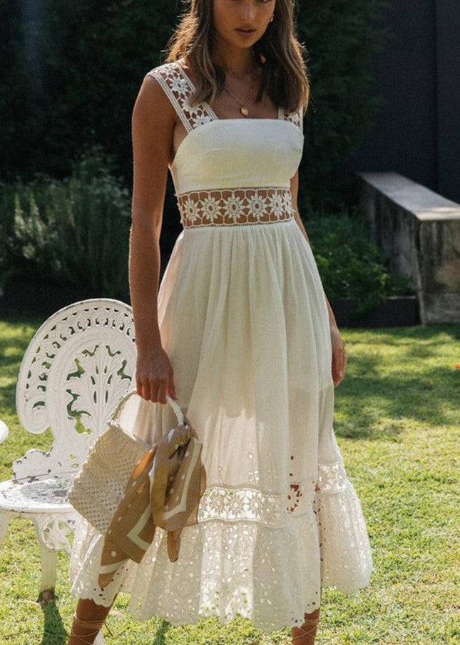 Lois™ - White Bohemian Dress